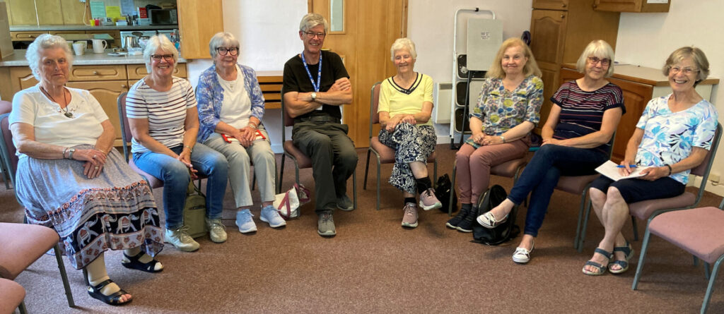8 of the members of the Family History Group.