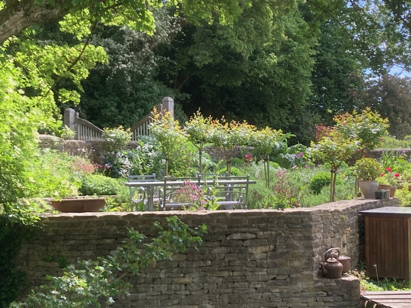 One of the cottage gardens at Shipton Mill