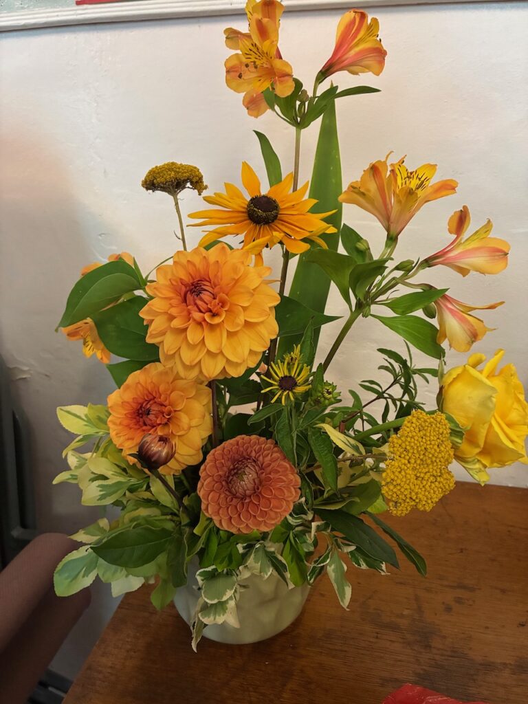 A display of Slimbridge Gardening Club show entries