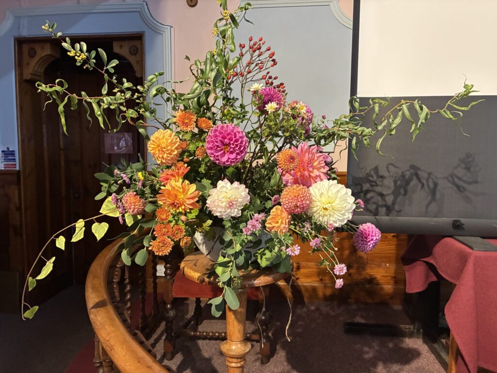 Sustainable Church Flowers arrangement